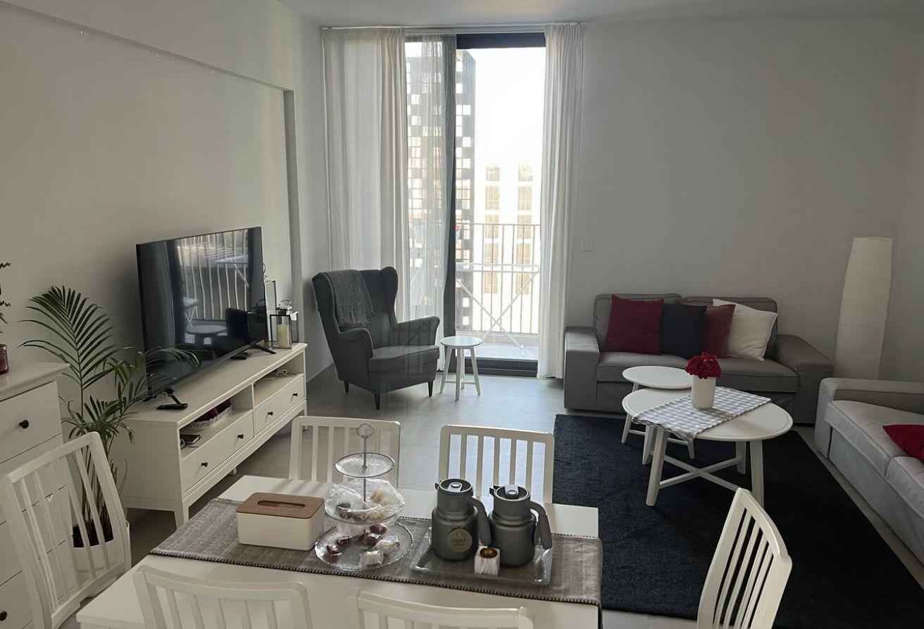 Real photograph of a furnished room. Not this exact flat.